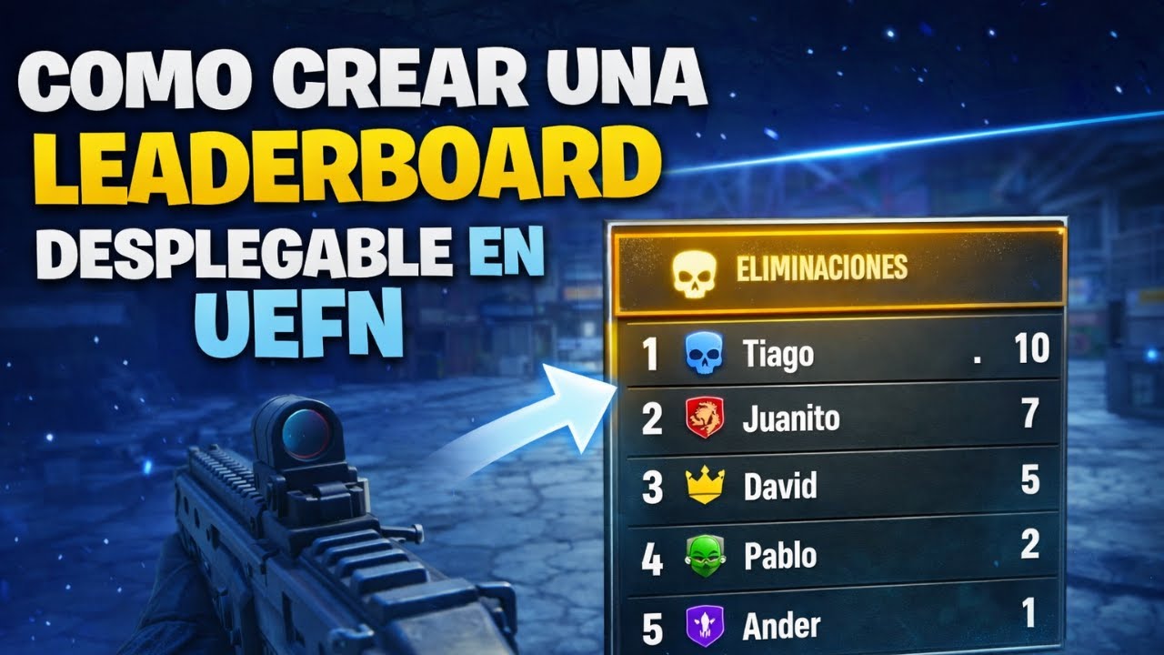 [Verse Gratis] para crear una leaderboard desplegable de eliminaciones UEFN [Fortnite Creativo 2.0]