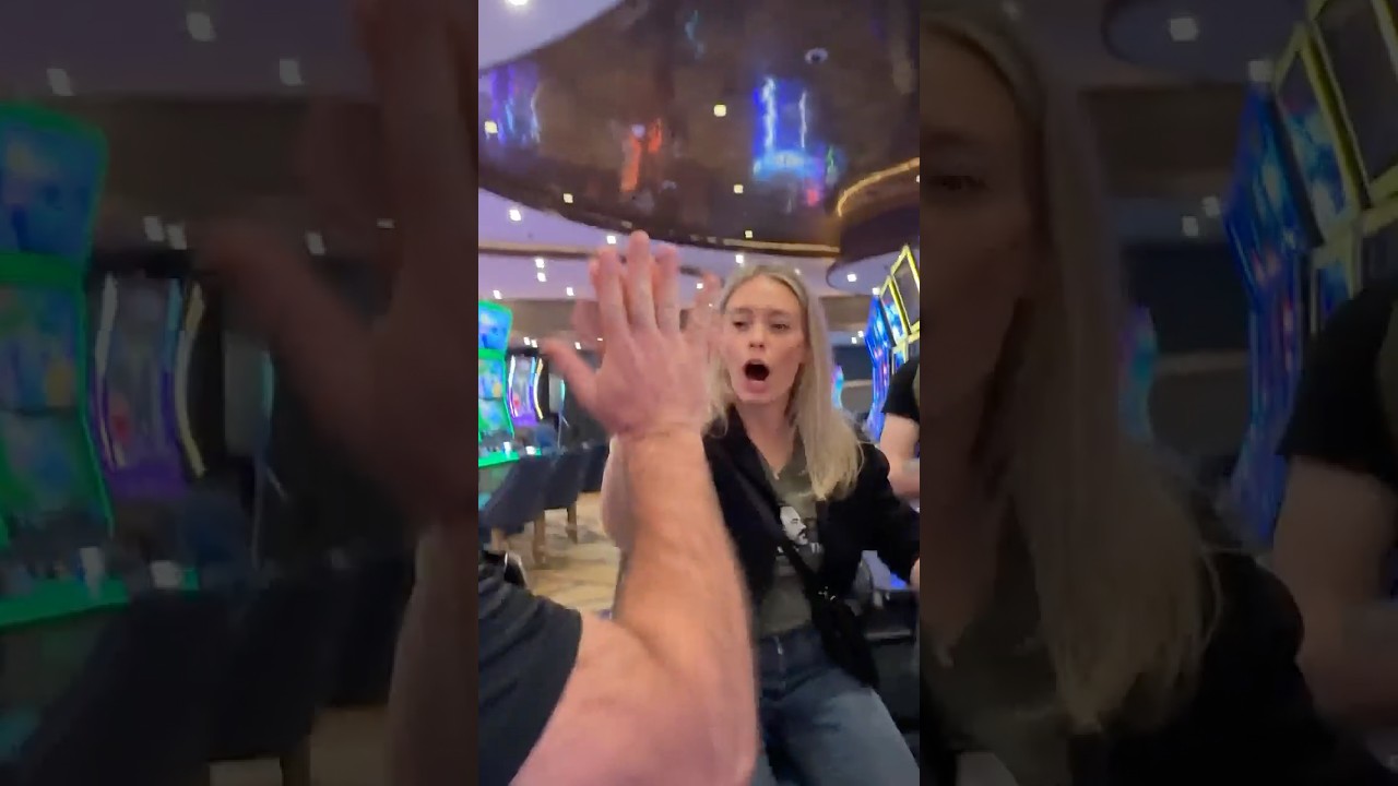 LOUDEST Scream Ever in the Casino..... #gambling #casino #slots