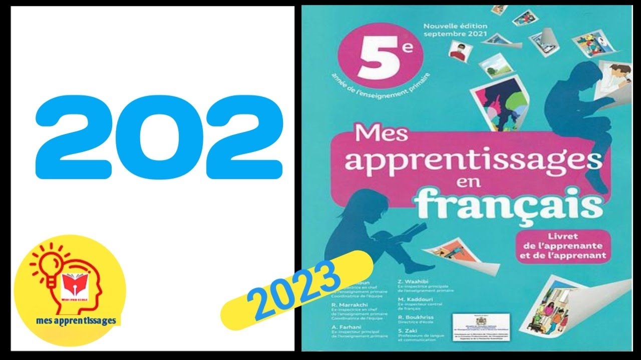 mes apprentissages en français 5 page 202 المستوى الخامس ابتدائي