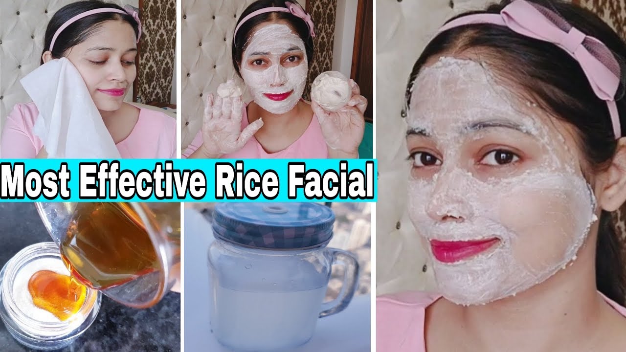 सिर्फ Rs5 मे चावल से फेशियल Live Result MOST EFFECTIVE RICE FACIAL For Skin Brightening|Be Natural