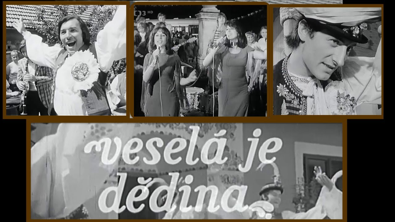 Veselá je dědina ◎ Střihový pořad, kde vystupují folklorní soubory i populární zpěváci (1994)