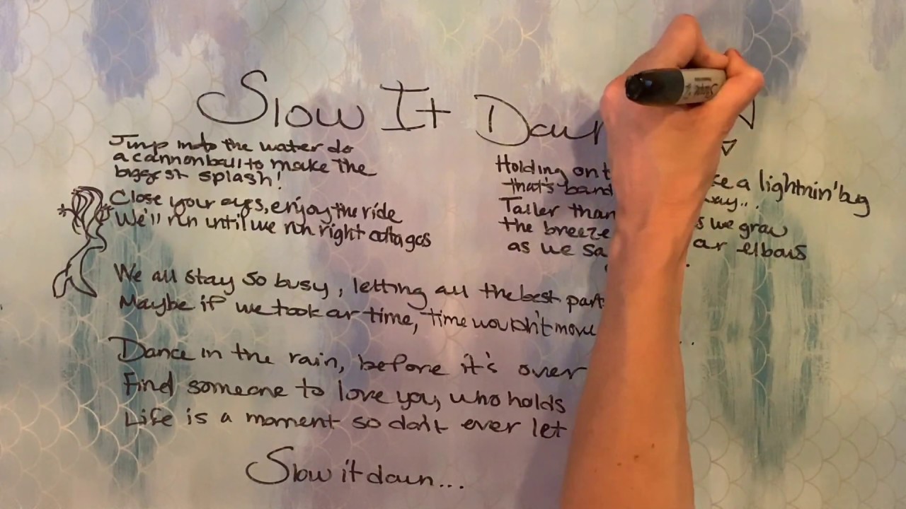 Sarah Clanton - SLOW IT DOWN - Handwritten Lyric Video