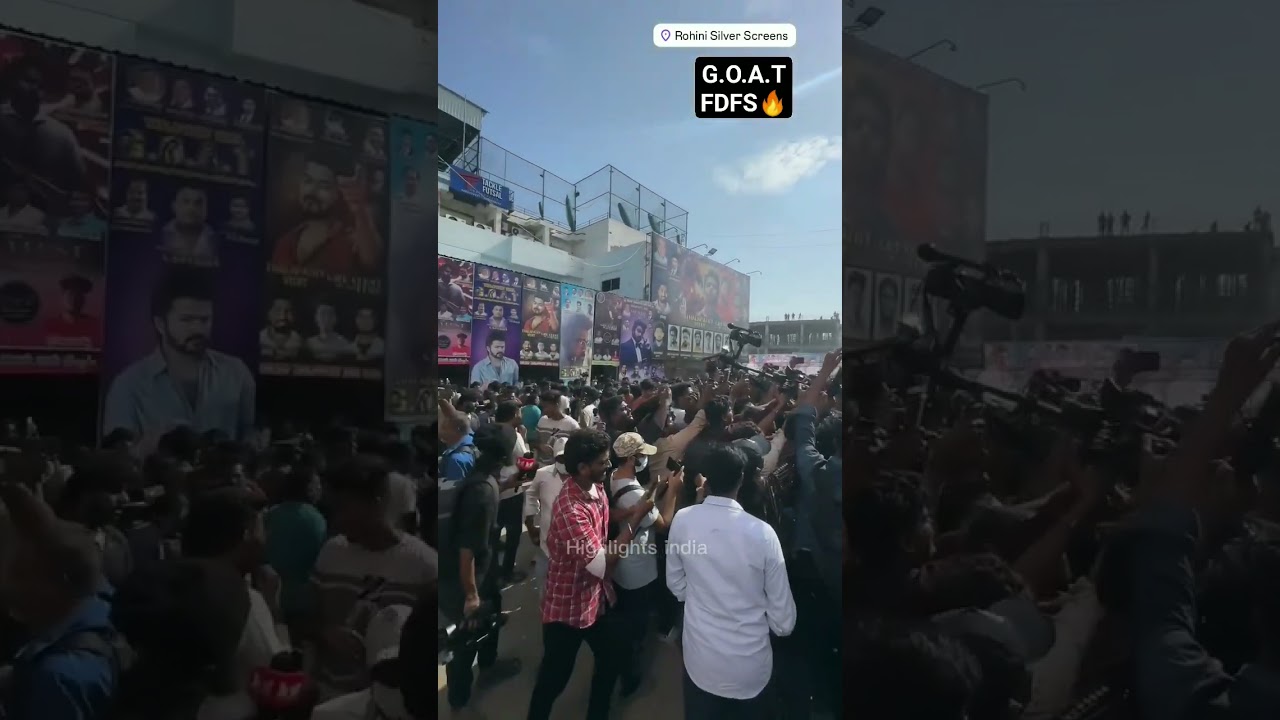 Goat FDFS @ Rohini Theatre #goatvijay #goat #vijay #rohinitheatre #fdfs #goatfdfs #vijay #thalapathy