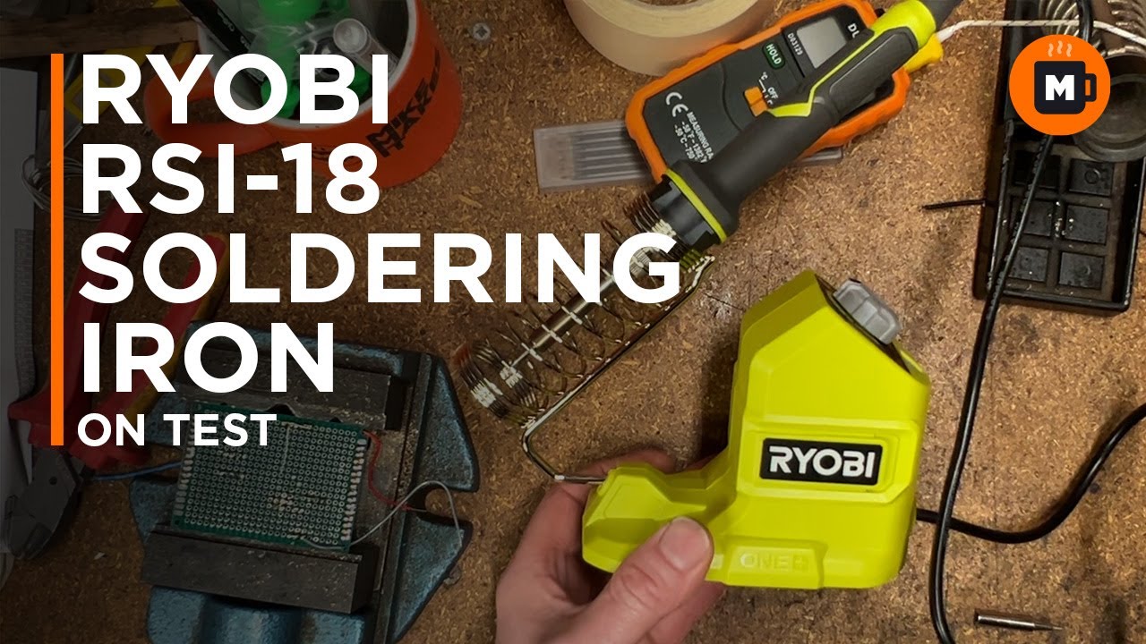 Ryobi RSI-18 soldering portable iron on test