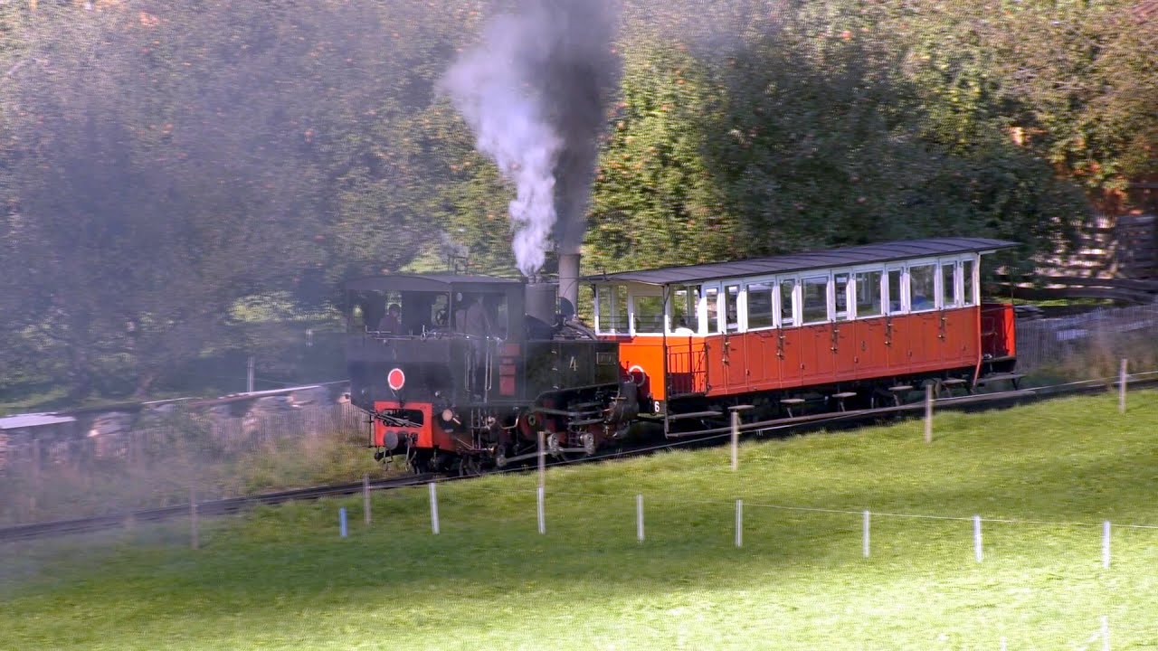 Die Achenseebahn Jenbach  Eben 3,6 Km Fahrtstrecke und 440 Höhenmeter Teil 1