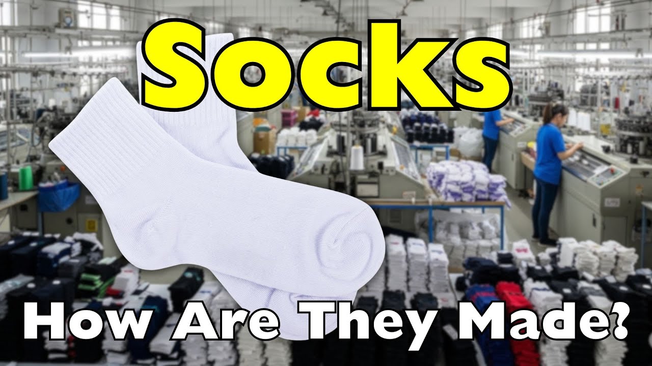 How Socks Are Made by Automated, Computerized Knitting Machines