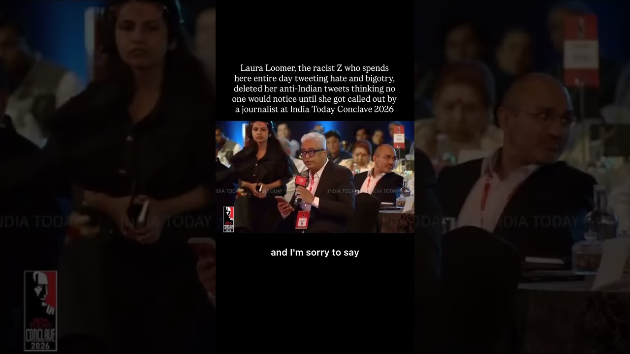 Laura Loomer gets called out at India Today Conclave 2026 for her racism #india