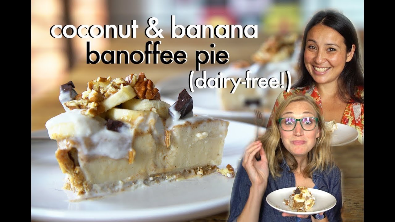 Coconut & Banana Banoffee Pie Recipe // Dairy-Free, Refined Sugar-Free Dessert