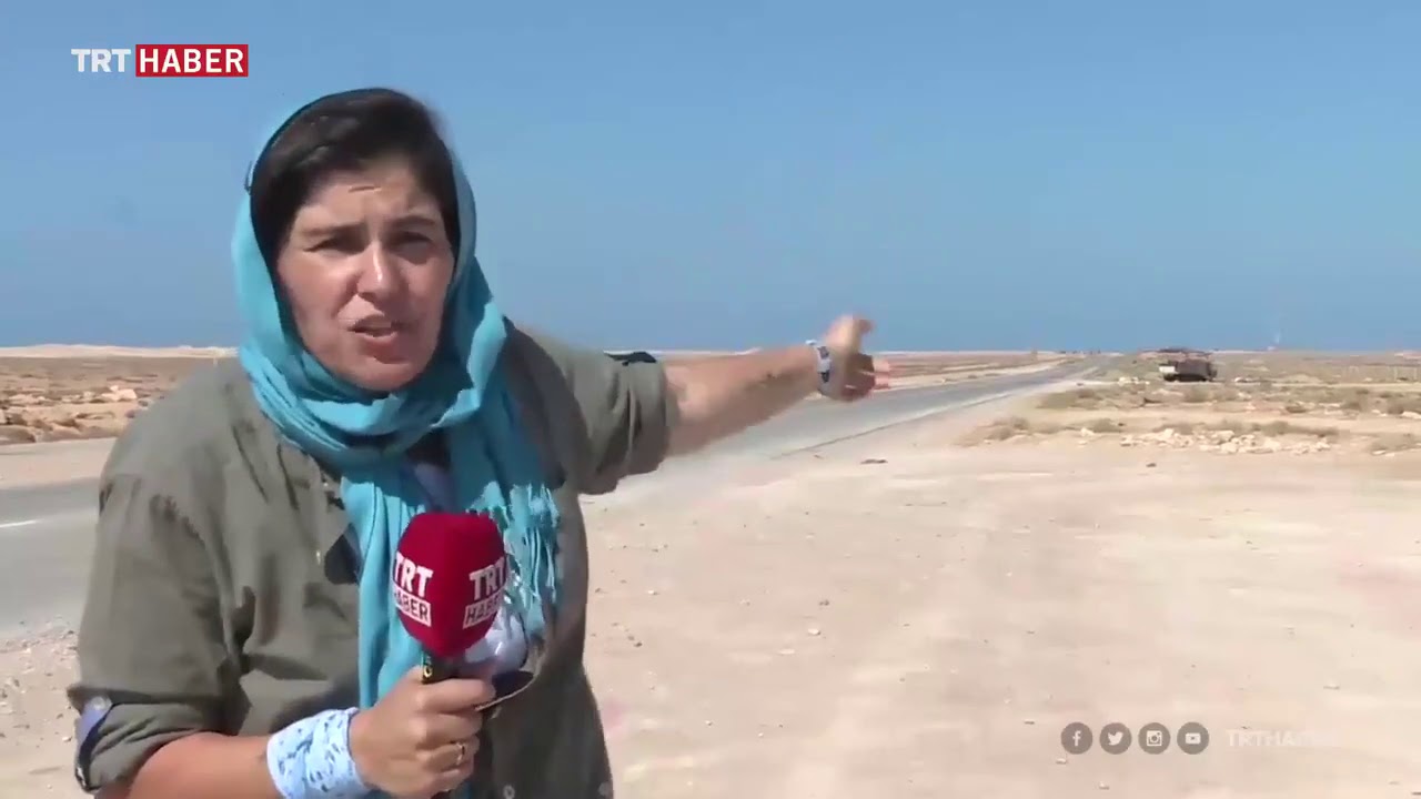 TRT Haber ekibi, Libya ordusunun Sirte'ye en yakın mevzilerini görüntüledi.