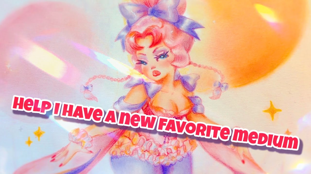 Illustrating my own SkyDancer with Pan Pastels (pt 1??)