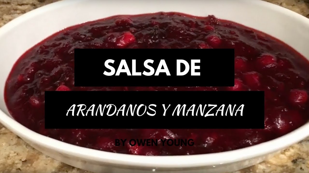 SALSA CARAMELIZADA DE ARANDANOS Y MANZANA