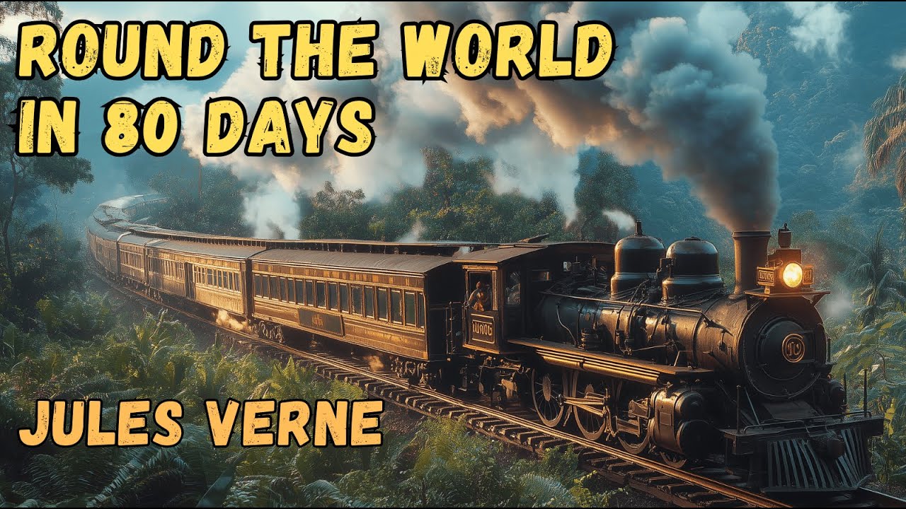 Round the World in 80 Days by Jules Verne.  Full audiobook