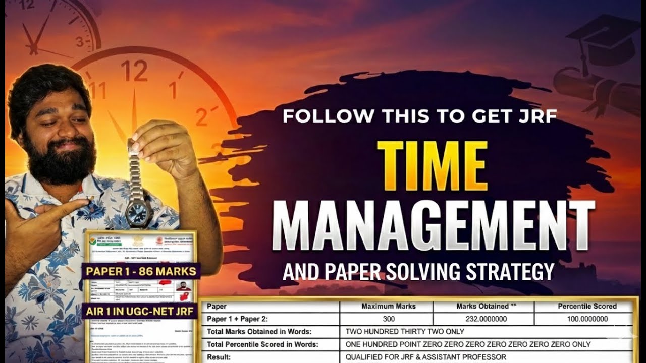 Time Management & Exam TIPS for UGC NET JRF Exam | How to Attempt Paper 1 & 2 Smartly for NET JRF