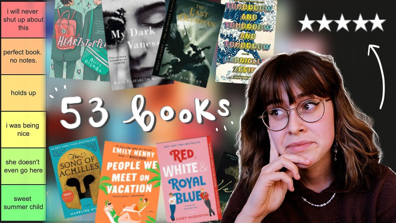 tier ranking every book i've ever rated five stars ⭐️