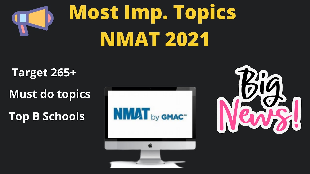 NMAT 2022 | Must do topics | Target 265+