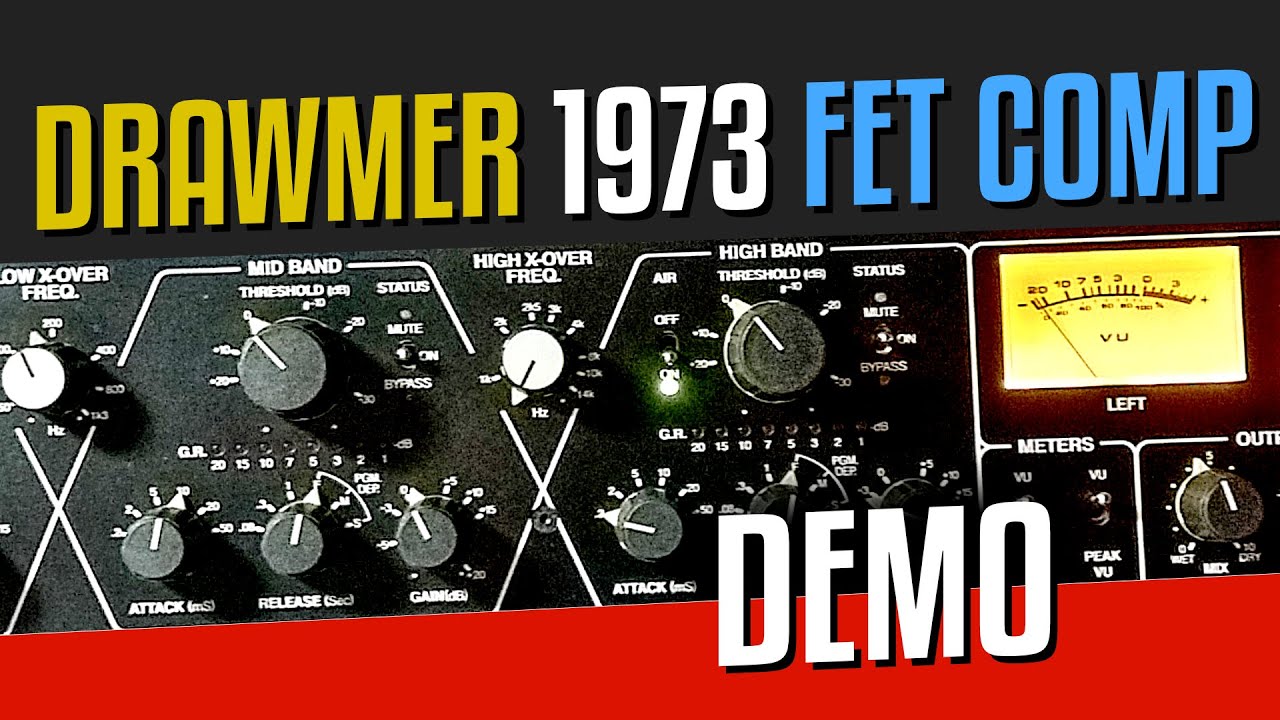 DRAWMER 1973 Stereo FET Compressor - no talk DEMO