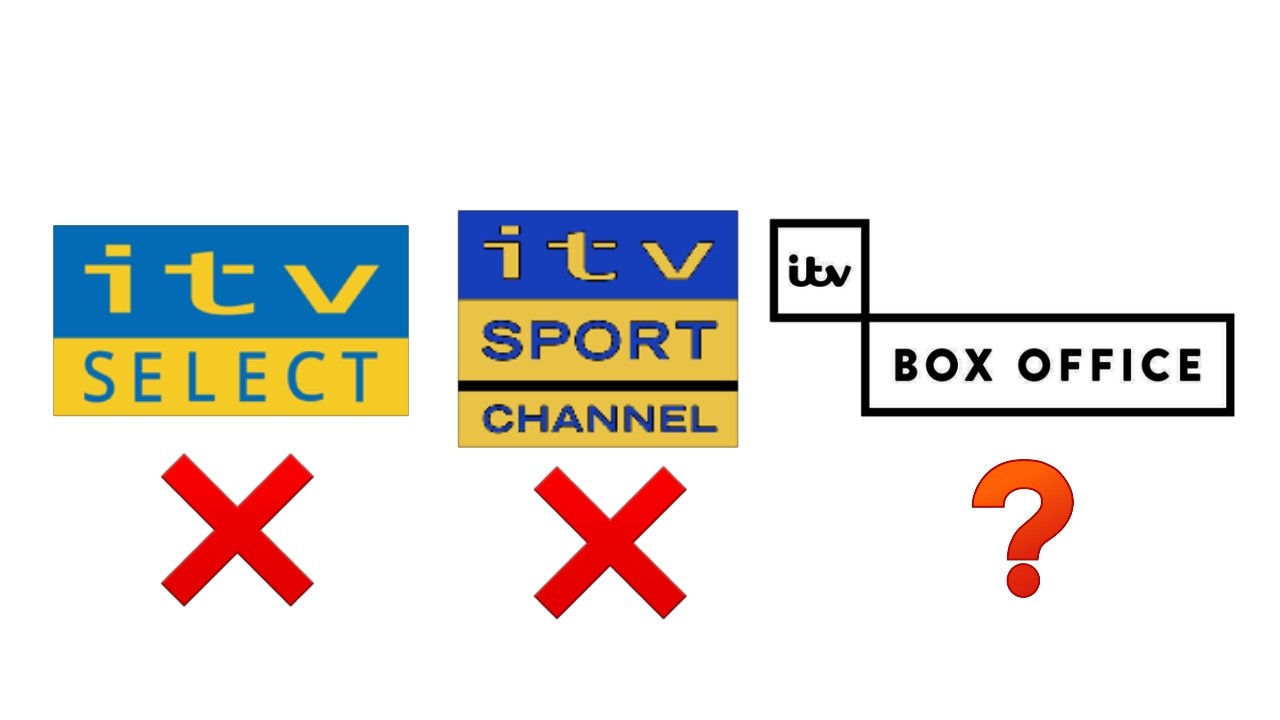 Неудачные спортивные/платные каналы ITV: ITV Select, ITV Sport Channel (Select & Plus) и ITV Box ...