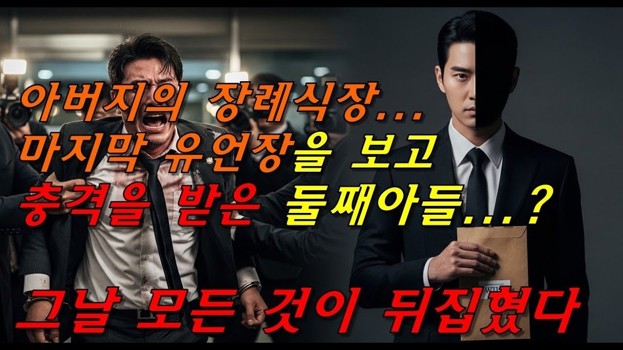장례식장에서 아버지의 유언장을 보고 충격을 받은 둘째아들.. 그 후 모든 것이 뒤집혔다 l 노후사연 l 시니어사연 l 사연채널 ㅣ오디오북
