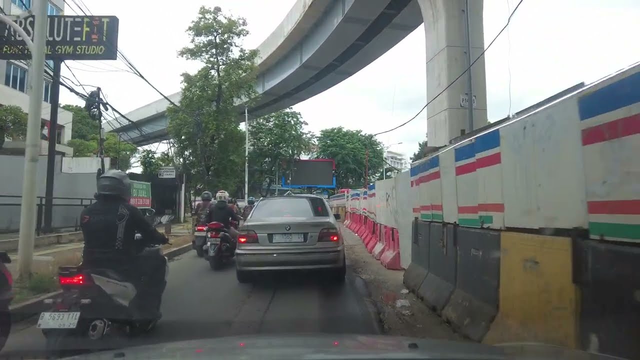 Drive from Matraman Raya to Proklamasi Street, East Jakarta to Central Jakarta