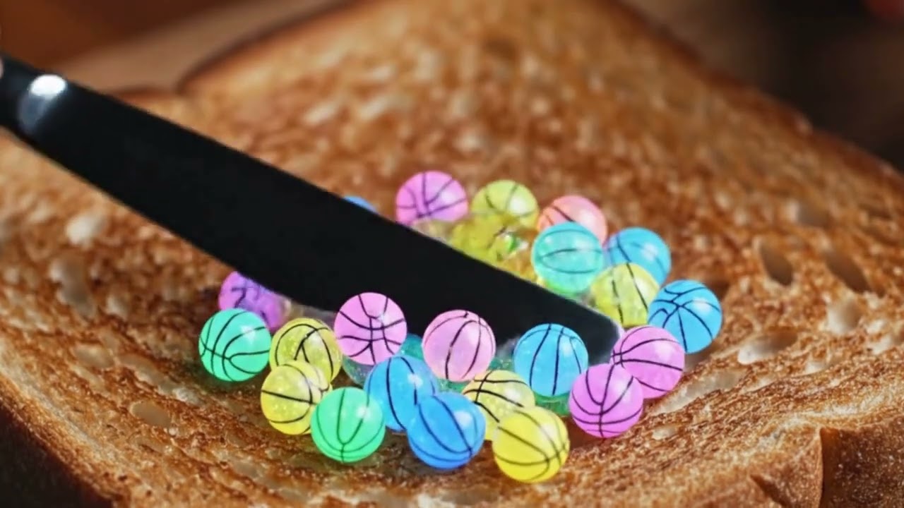 AI ASMR Spreading on Toast 🍞✨ Ultra Satisfying Sleep Texture Loop (No Talking)