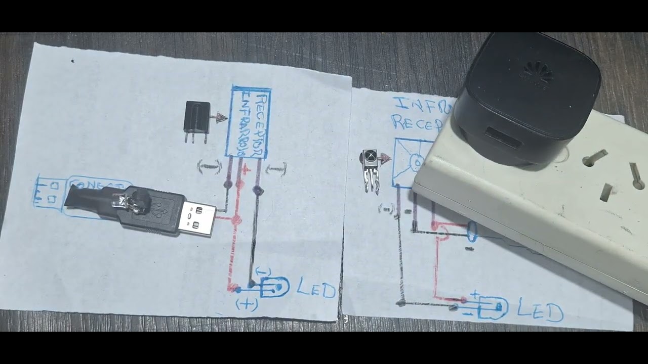 como hacer un probador de control remoto USB con solo tres componentes.