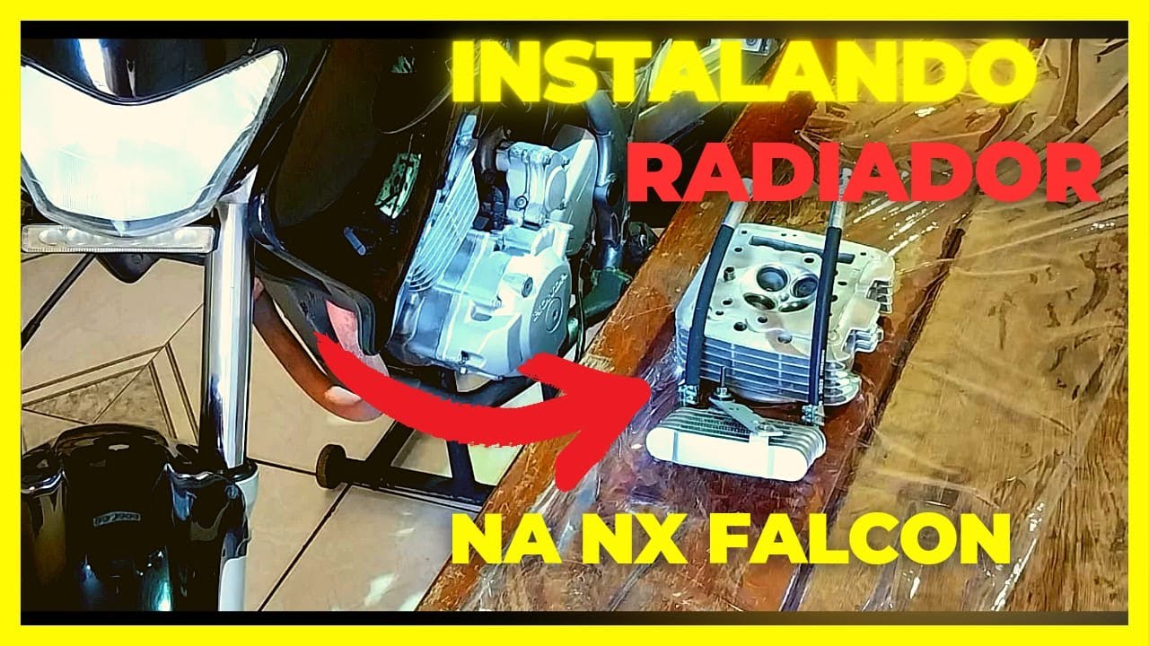 COMO INSTALAR O RADIADOR DE ÓLEO NA NX FALCON PASSO PASSO
