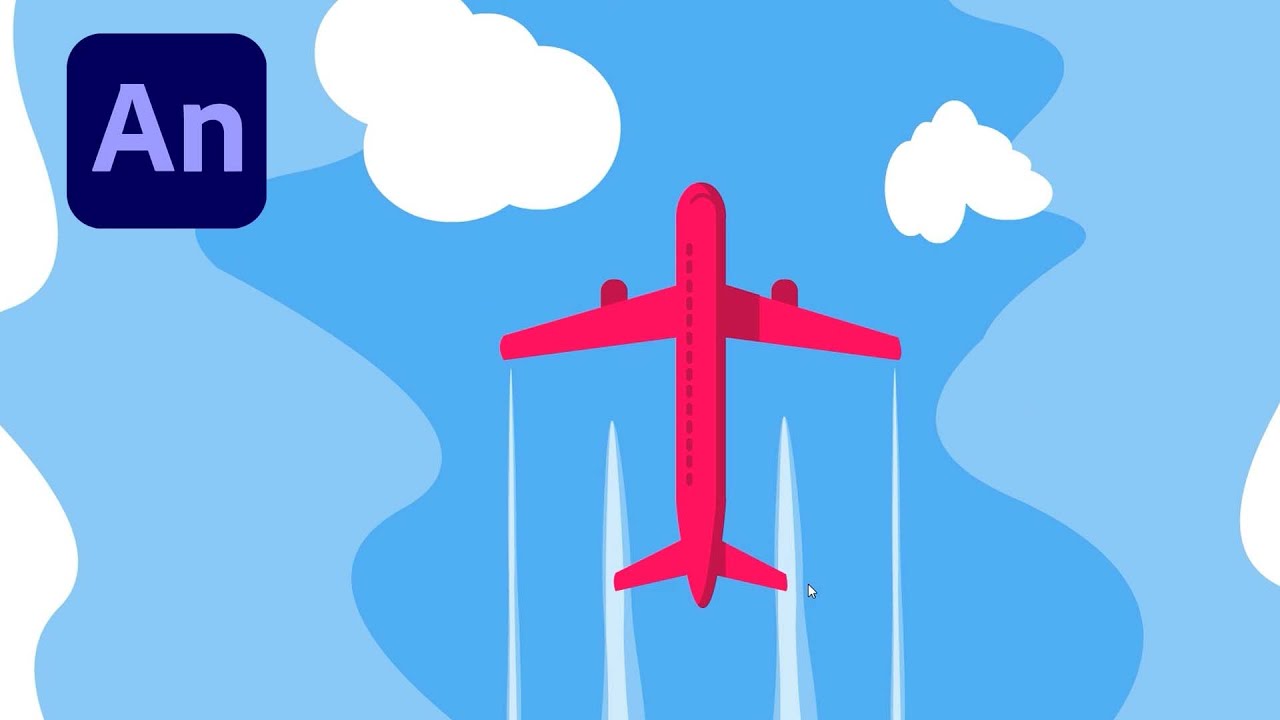 Adobe Animate #28: Applying Waves to Animate Plane from Aerial