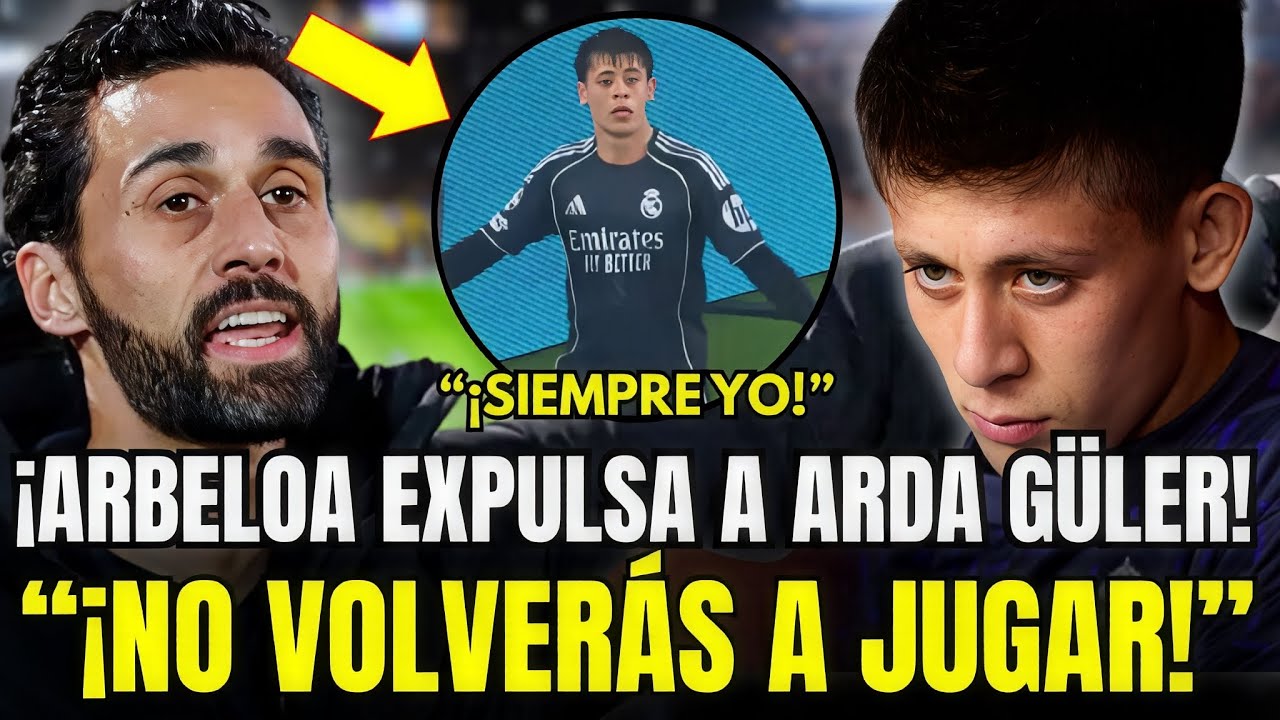 🚨ESCÁNDALO TOTAL: ARBELOA ESTALLA Y EXPULSA A ARDA GÜLER TRAS LA RIDÍCULA DERROTA AYER EN CHAMPIONS