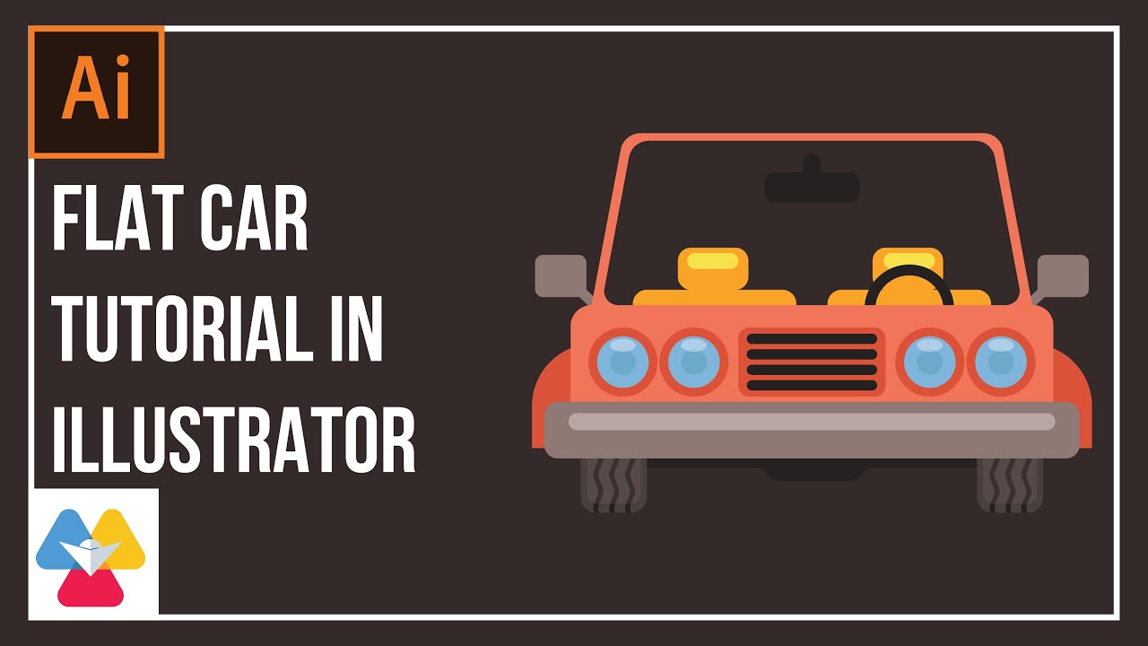 How To Draw A Car Step By Step, Adobe Illustrator Tutorial