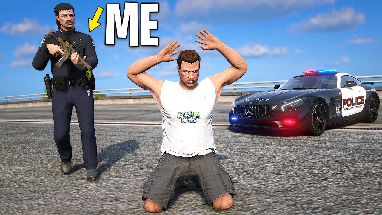 I Spent 24 Hours as Cop in GTA 5 RP..