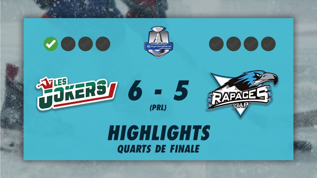 Jokers de Cergy-Pontoise 6-5 (prl) Rapaces de Gap - Highlights - SLM Quarter-Finals 2022/23