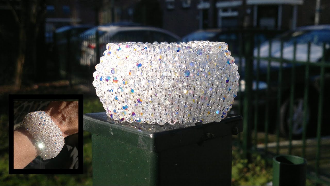 Capricho Bracelet with Swarovski 4mm round seedbeads beading tutorial