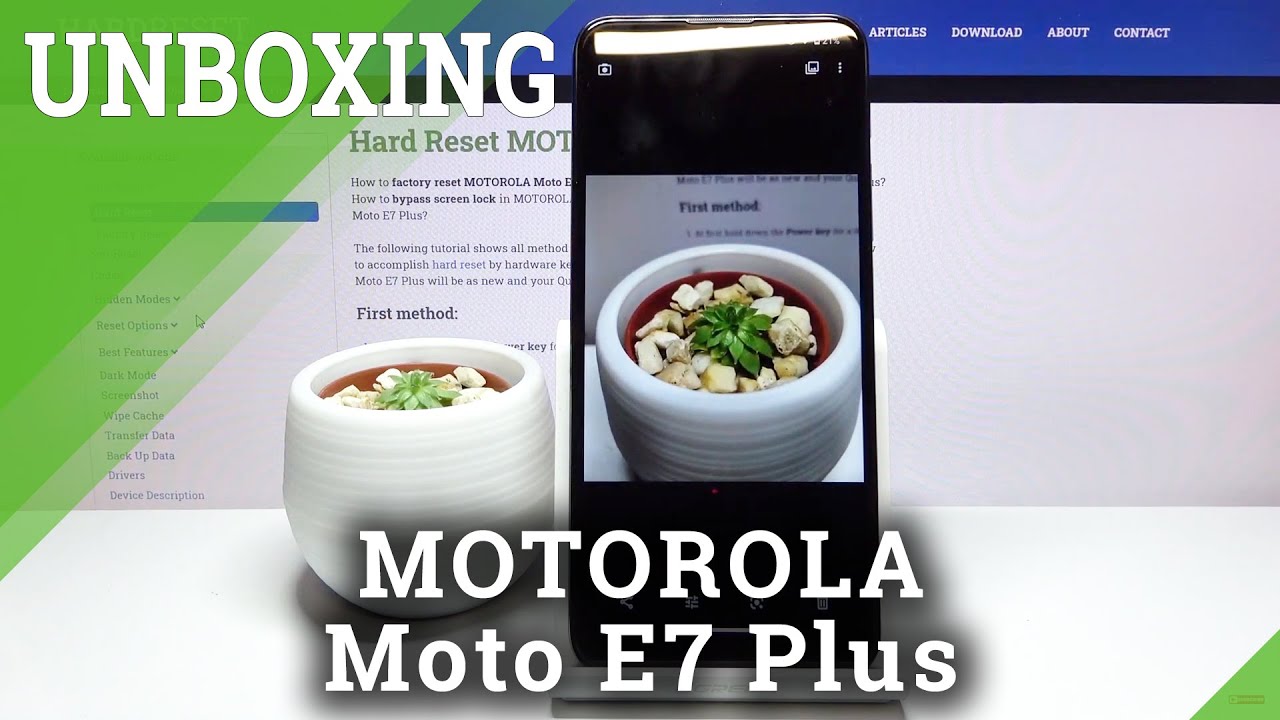 MOTOROLA Moto E7 Plus UNBOXING &ndash; Quick Review
