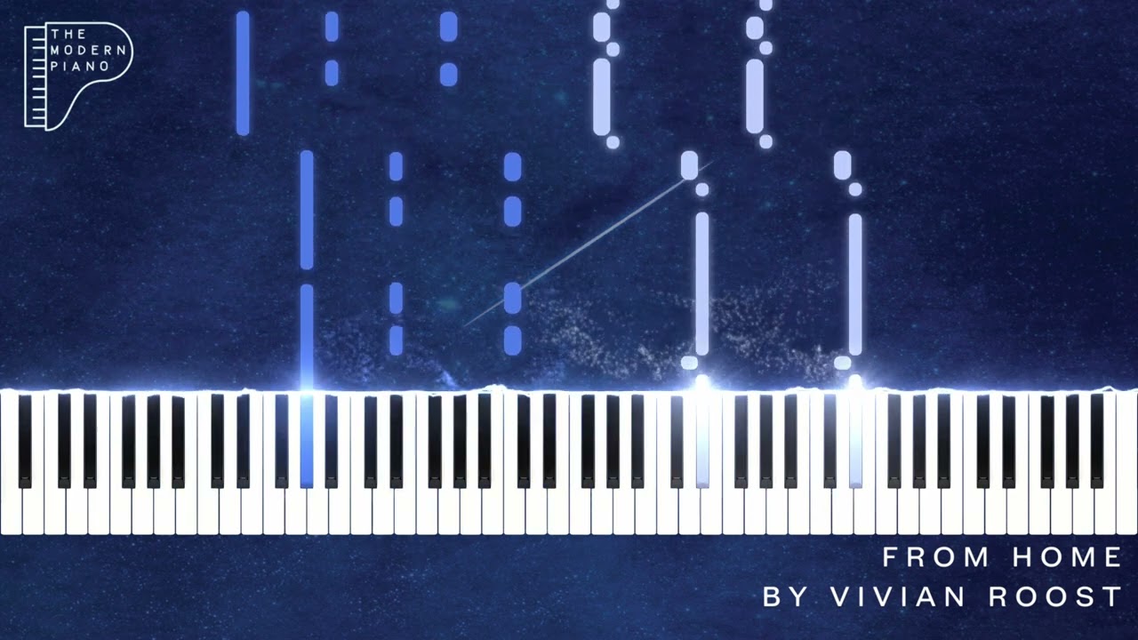 From Home - Vivian Roost [4K Piano Tutorial Visualiser]