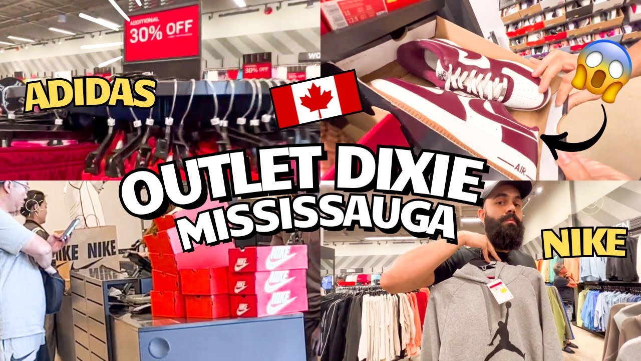 Fomos em uma QUEIMA de ESTOQUE da NIKE e ADIDAS em MISSISSAUGA! - Valeu a pena? - DIXIE OUTLET MALL