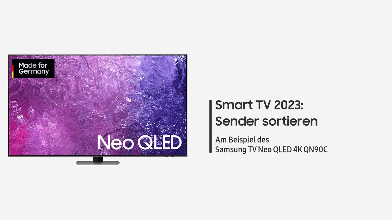 Samsung Smart TV 2023: Sender sortieren