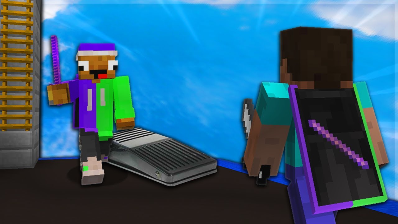 Dueling the #1 Bedwars Noob with Foot Pedals
