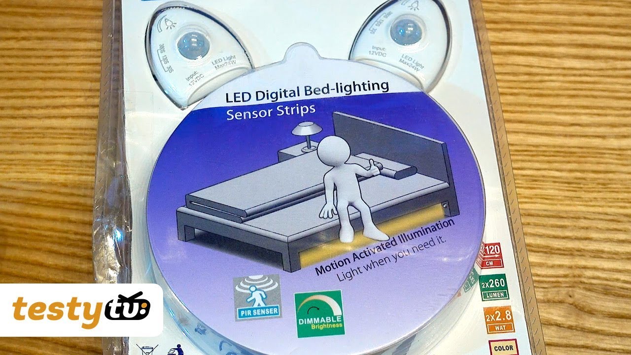Chiny: Oświetlenie pod łóżko - taśmy LED z czujnikiem ruchu