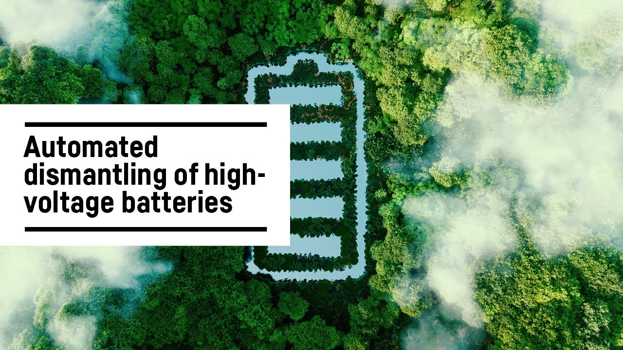 Automated dismantling of high-voltage batteries with Liebherr Automation