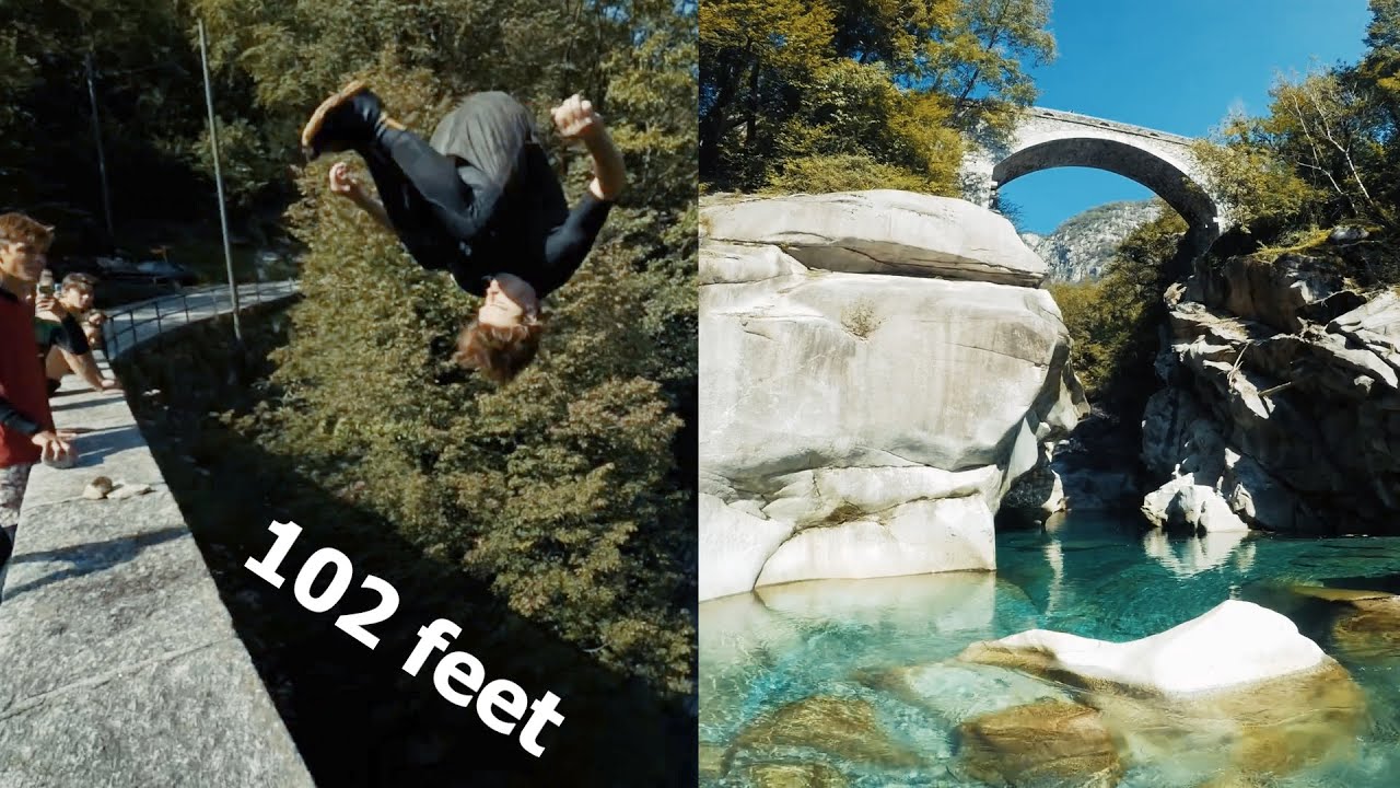 The Craziest Cliff Jumping trip EVER- Switzerland Vlog 🇨🇭