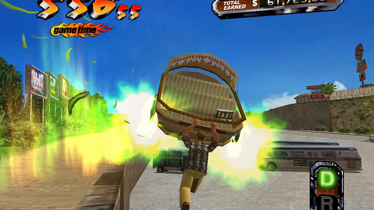 Crazy Taxi 3 - Mental Record using the Stroller !!!