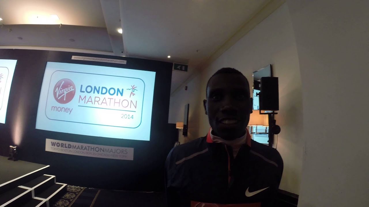 Stanley Biwott London Marathon 2014 interview