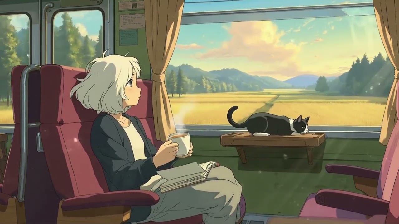 Quiet Train Ride 🌾 Lofi Chill Beats ☕ Relax  Focus  Heal