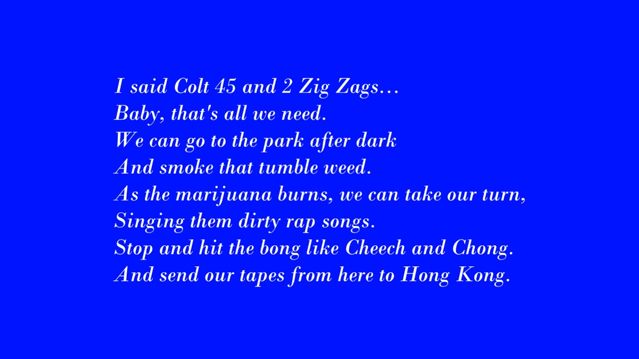 Afroman  Colt 45 Lyrics