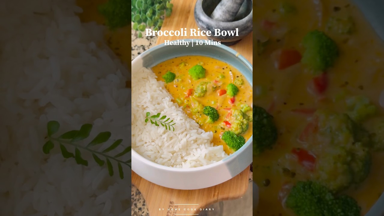 Quick & Healthy Broccoli Rice Bowl | 10-Minute Lunch Recipe! 🥦🍛🍚