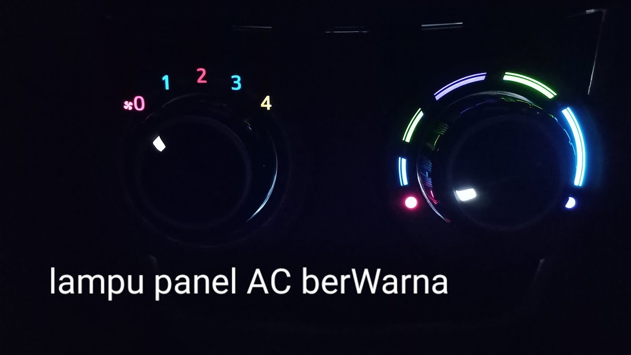 Toyota Avanza -- Lampu panel AC berwarna
