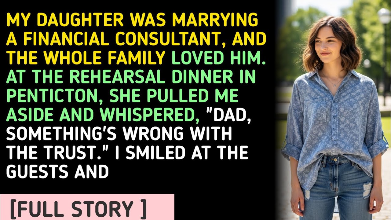 MY DAUGHTER WAS MARRYING A FINANCIAL CONSULTANT, AND THE WHOLE FAMILY LOVED HIM. AT THE REHEARSAL...