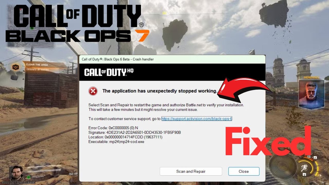 How to Fix COD Black Ops 7 Error Code 0xC0000005 (cod.exe Crash)