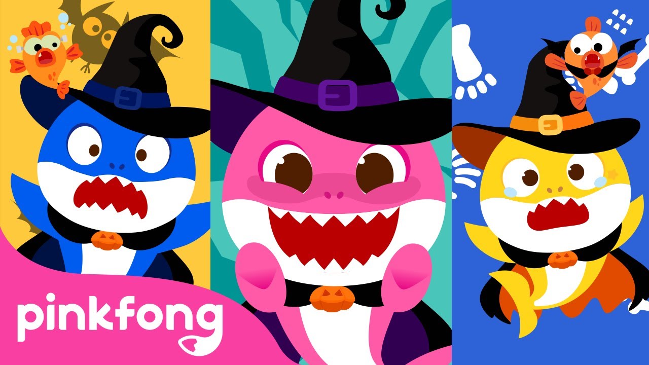¡CUIDADO con DULCES TENEBROSOS!👻 | HALLOWEEN🎃 con Tiburón Bebé | Canciones Infantiles | Pinkfong