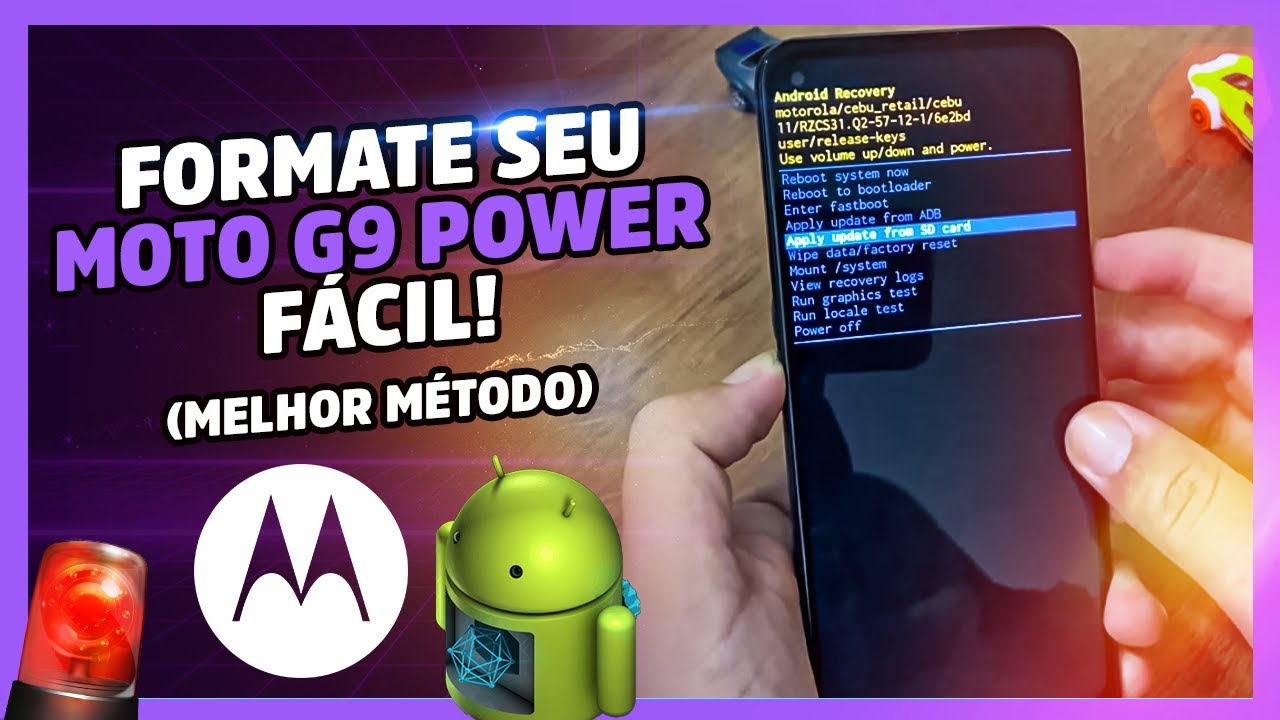 Como formatar formatar o Moto G9 Power